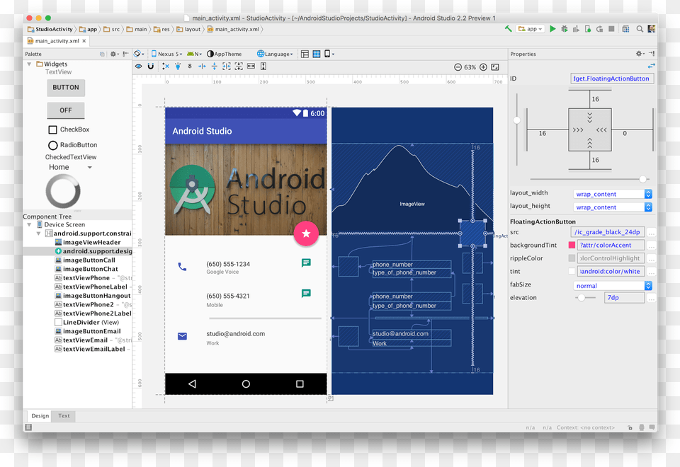 Studio 22 Hero Image Android Studio Auto Layout, File, Webpage Free Png Download