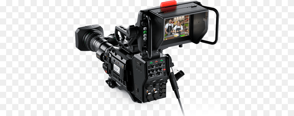 Studio Camera Blackmagic Broadcast 4k Camera, Electronics, Video Camera, Person Png