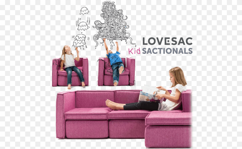 Studio Couch, Furniture, Person, Girl, Female Free Transparent Png