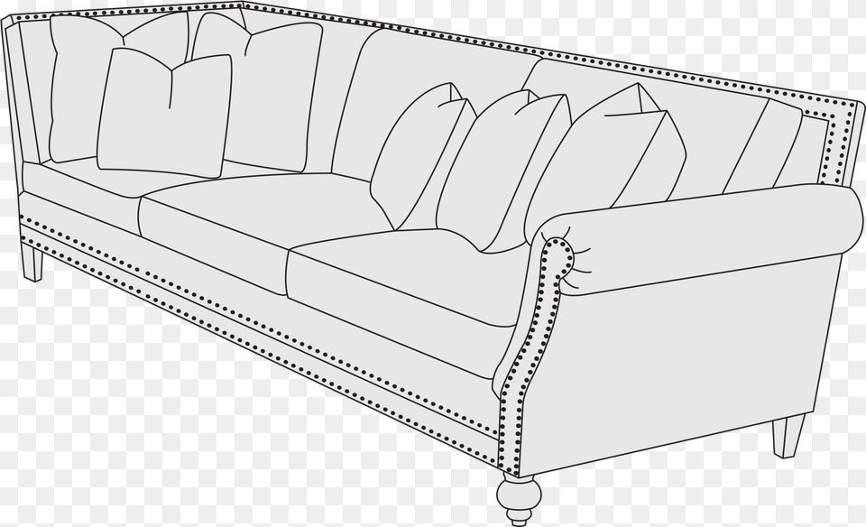 Studio Couch, Furniture, Hot Tub, Tub, Home Decor Free Png Download