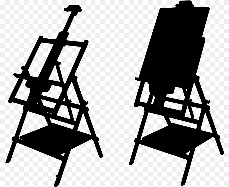 Studio Easels, Gray Free Png
