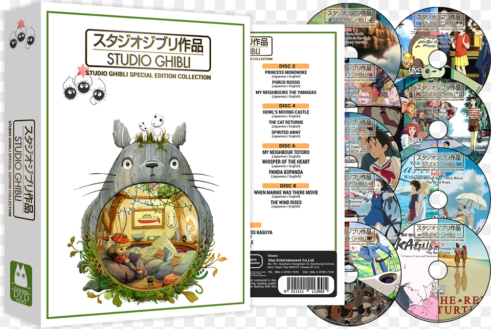 Studio Ghibli Movies Collection Studio Ghibli Box Set Dvd, Person, Disk, Face, Head Free Transparent Png
