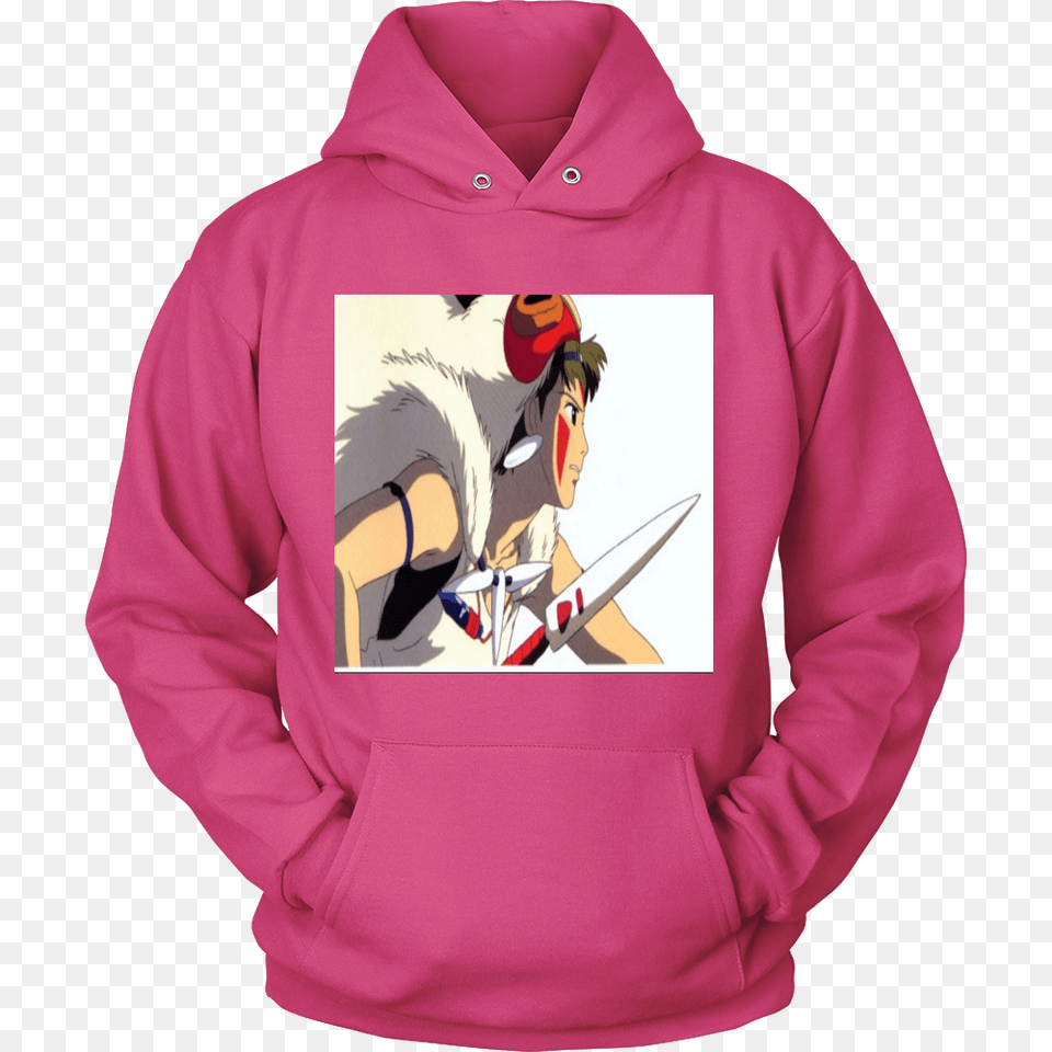 Studio Ghibli Princess Mononoke Geargoshop, Clothing, Hood, Hoodie, Knitwear Free Png