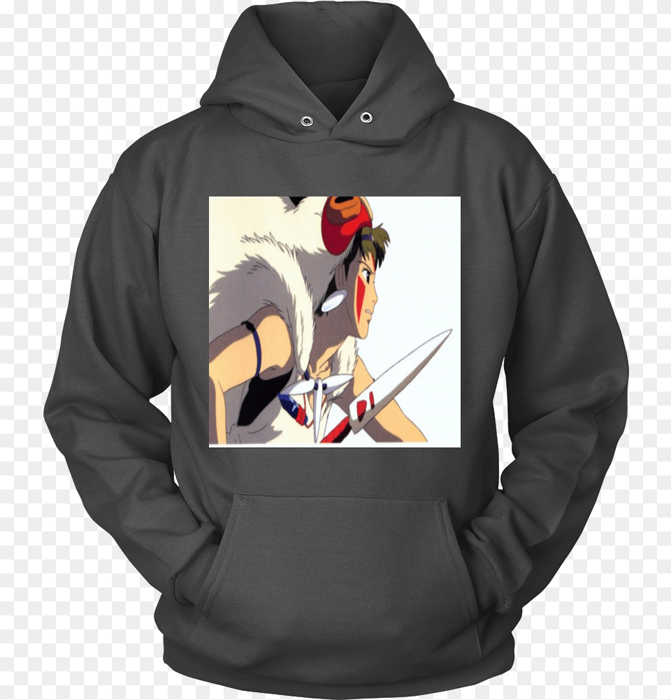 Studio Ghibli Princess Mononoke Senior Hoodie Ideas 2019, Clothing, Knitwear, Sweater, Sweatshirt Free Transparent Png