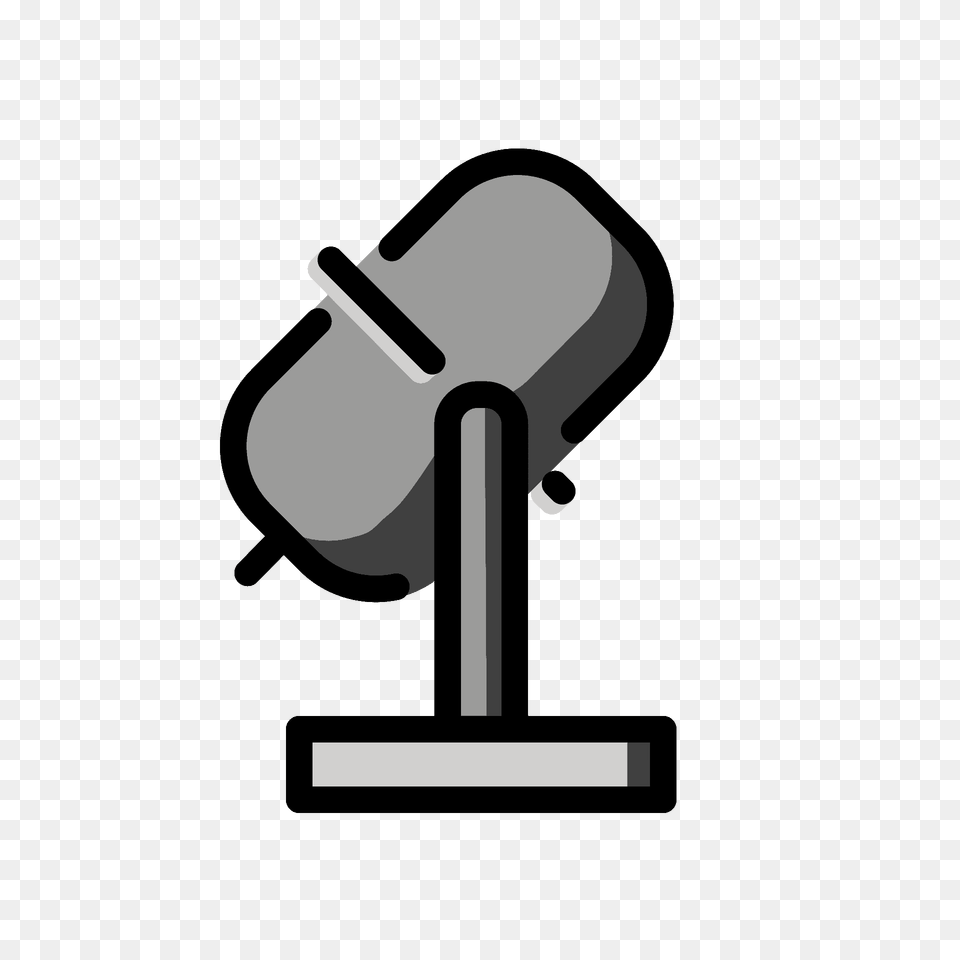 Studio Microphone Emoji Clipart, Electrical Device, Lighting, Smoke Pipe Png Image