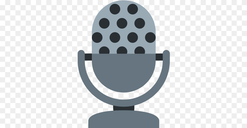 Studio Microphone Emoji Meaning With Microphone Emoji, Electrical Device, Lighting, Disk Free Png