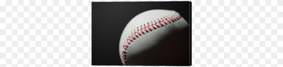Studio Shot Of A Baseball Ball Black Background Canvas Side Lighting Photography, Baseball (ball), Baseball Glove, Clothing, Glove Free Png