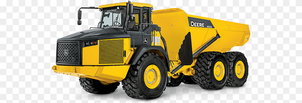 Studio View Of The 460e Articulated Dump Truck John Deere Articulated Dump Truck, Machine, Wheel, Bulldozer, Tractor Png