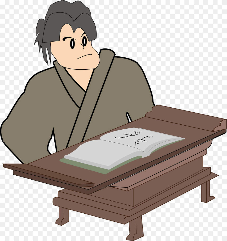 Study Clipart, Furniture, Table, Face, Head Png Image