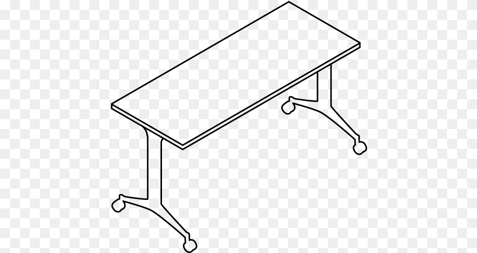 Study Table Top View, Gray Free Transparent Png