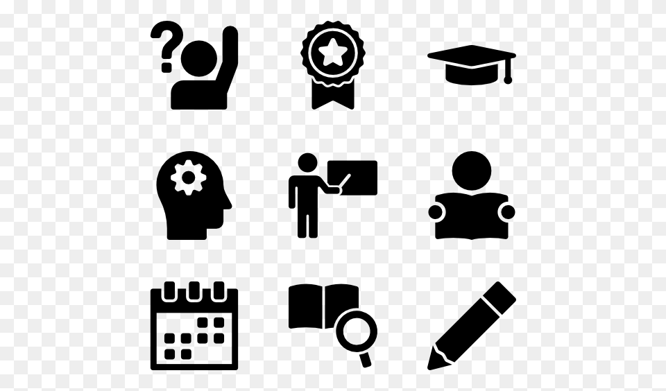 Studying Icon Packs, Gray Png Image