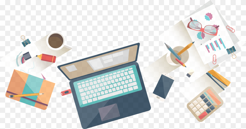 Stuff 2 Office Desk Clipart, Computer, Electronics, Pc, Text Free Transparent Png