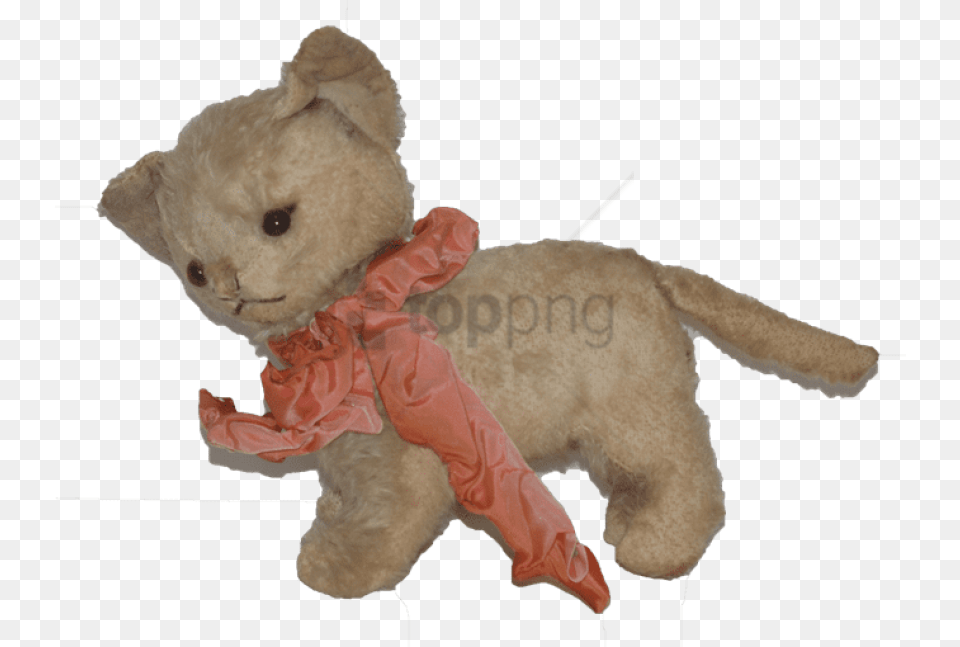 Stuffed Bear Old Toy Cat, Teddy Bear Free Png Download