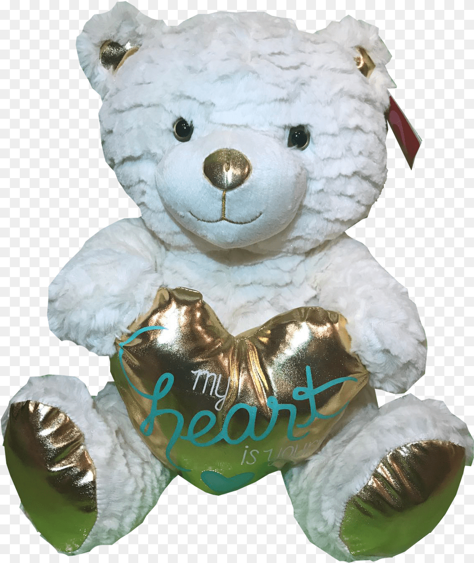 Stuffed Bear White My Heart Is Yours Medium Bear, Teddy Bear, Toy, Nature, Outdoors Free Png Download