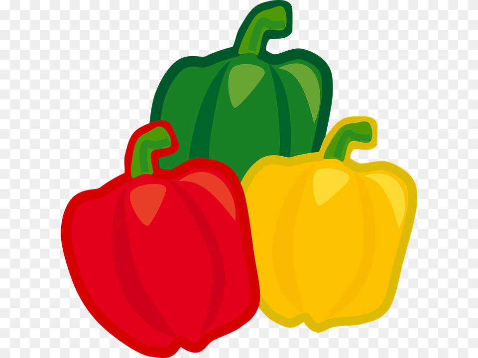 Stuffed Pepper Clipart Bell Pepper Clipart, Bell Pepper, Food, Plant, Produce Png Image