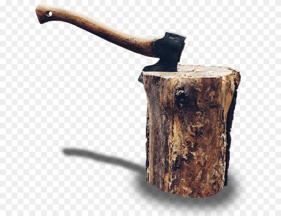 Stump Experience Axe In Stump Vippng Axe In Tree Stump, Plant, Device, Tool, Weapon Free Transparent Png