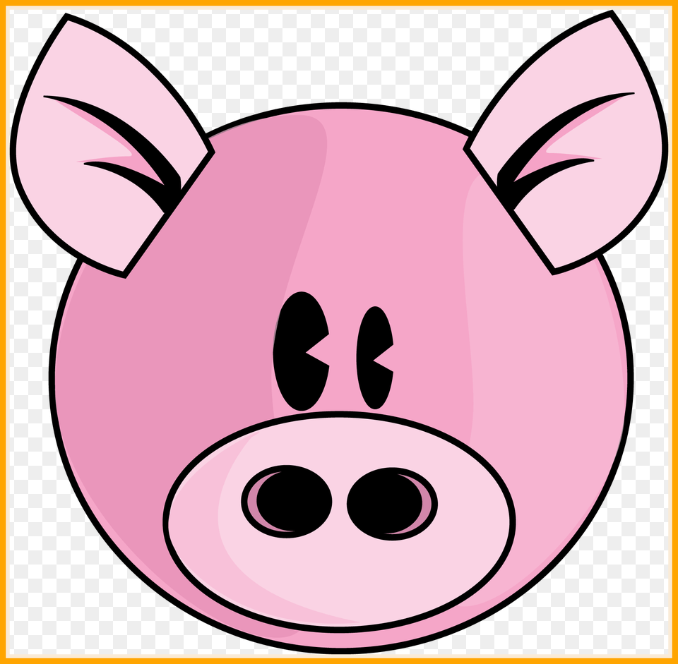 Stunning Cartoon Pig Face Clip Art On Of Cute Little, Animal, Mammal Png