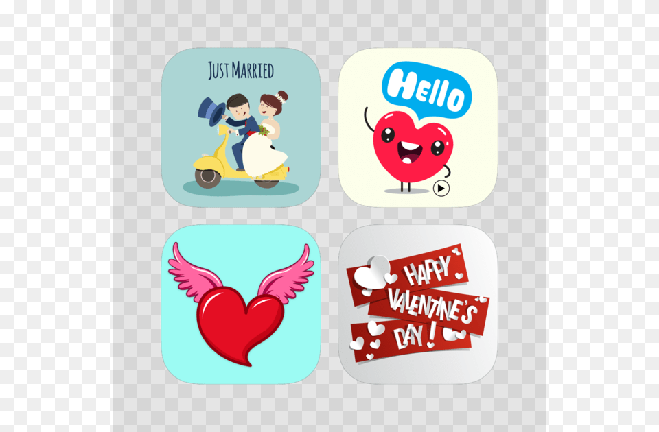 Stunning Couple With Love Emoji39s On The App Store Happy Valentines Day To My Clients, Sticker, Baby, Person, Face Free Transparent Png