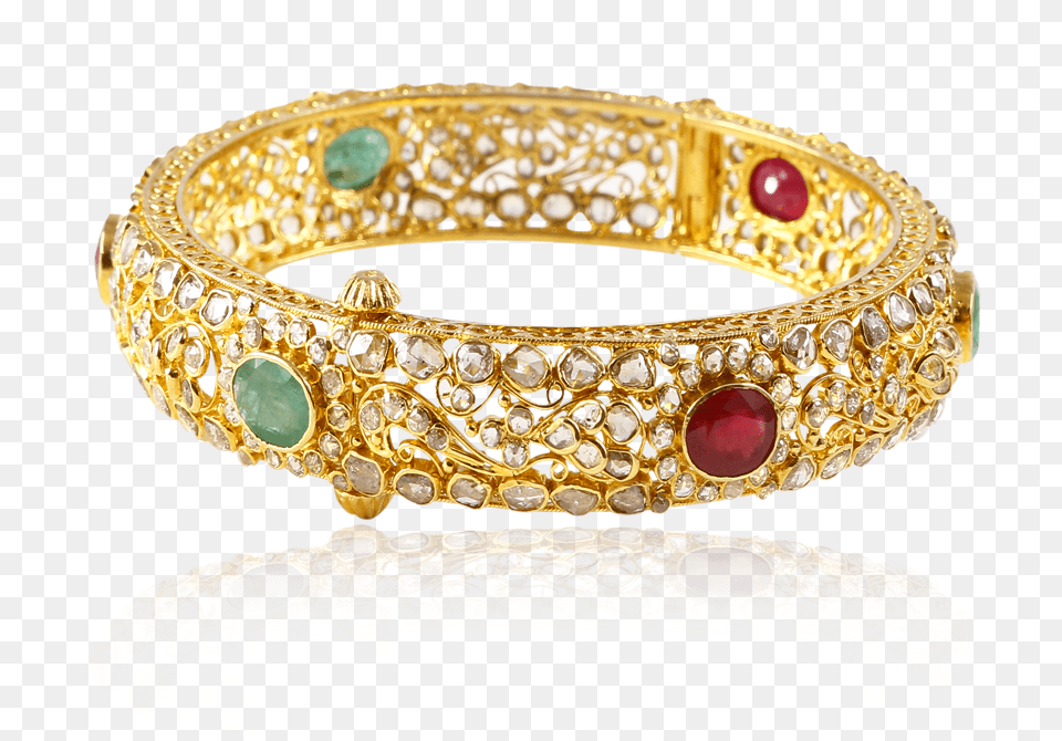 Stunning Diamond Ethnic Bangle Bangle, Accessories, Jewelry, Ornament, Bangles Free Png