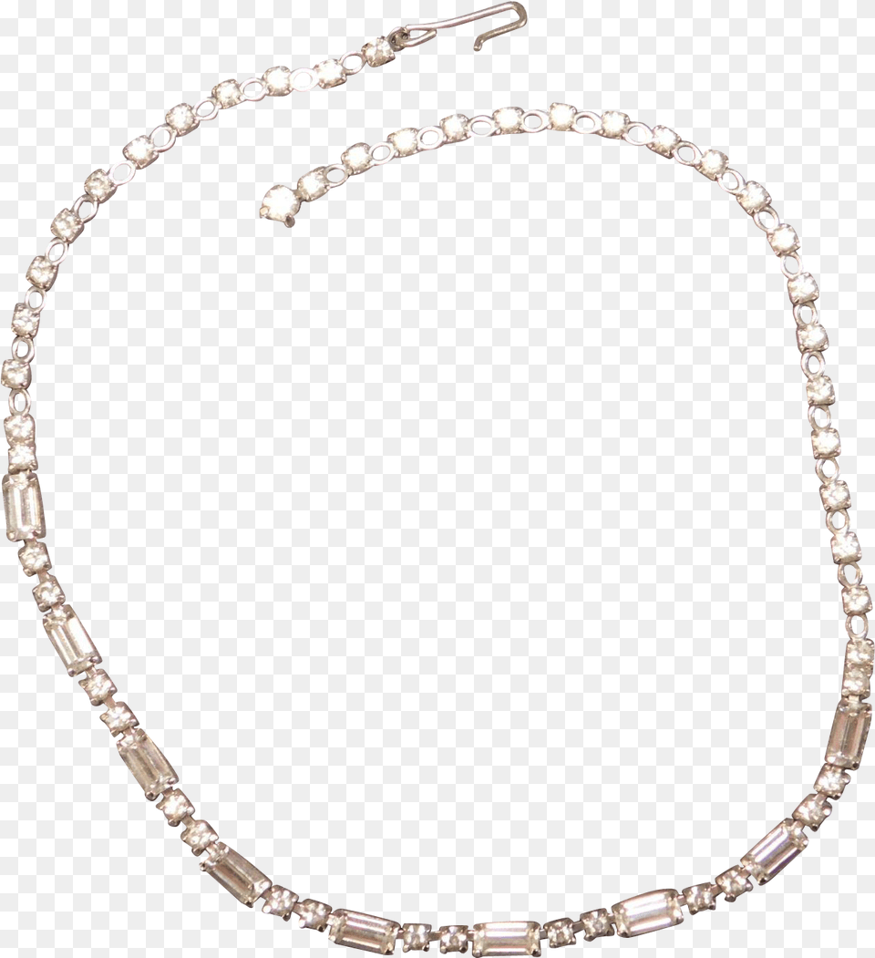 Stunning Round And Baguette Rhinestone Necklace Mint Necklace, Accessories, Jewelry, Bracelet Free Png Download