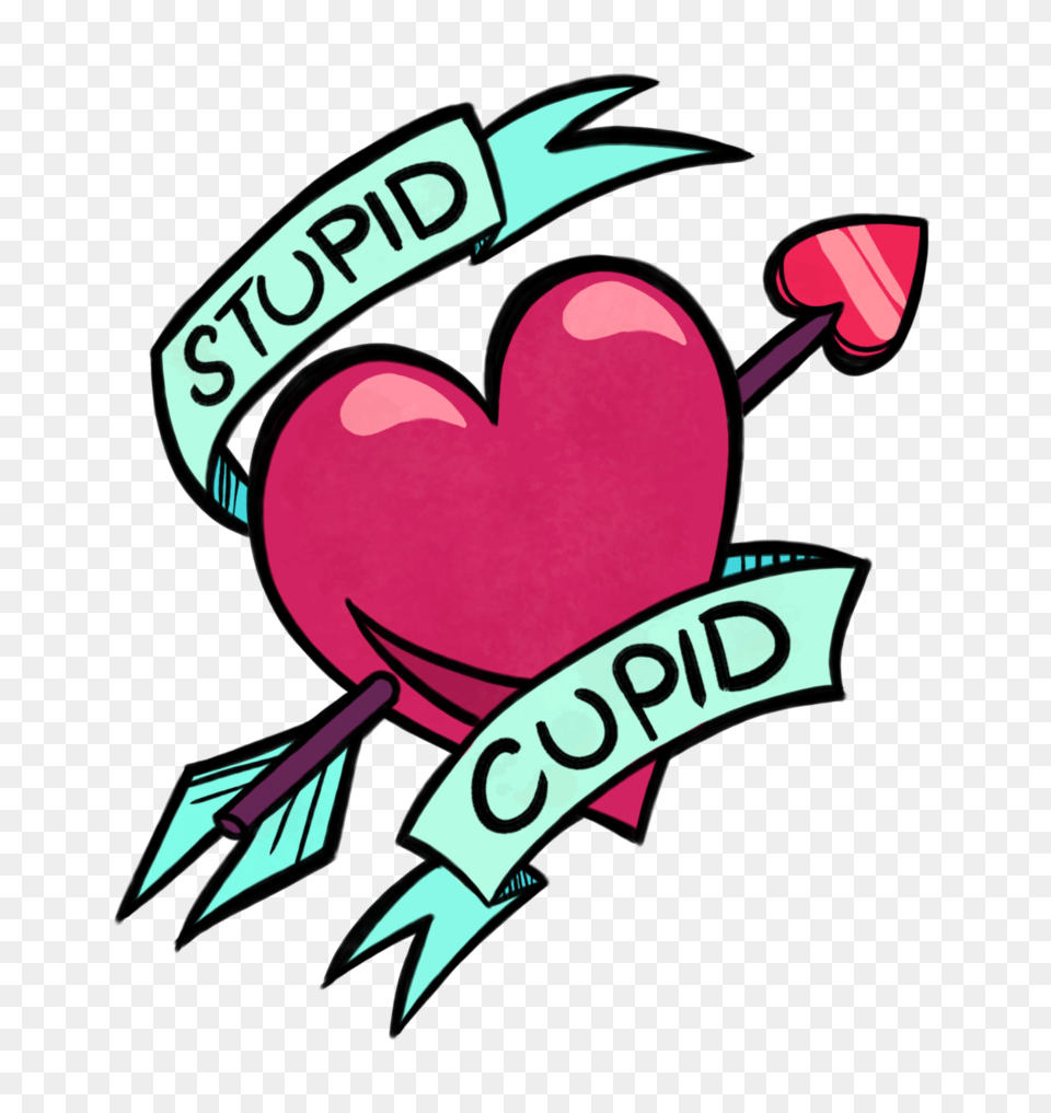 Stupid Cupid, Logo, Baby, Person, Heart Free Png Download