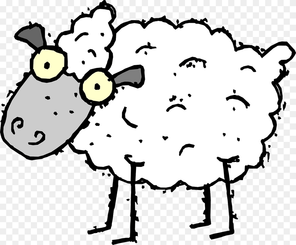 Stupid Sheep Clipart, Face, Head, Person, Flower Free Png Download
