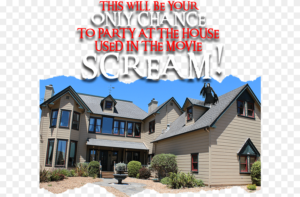 Stus House From Scream, Architecture, Building, Neighborhood, Siding Free Png