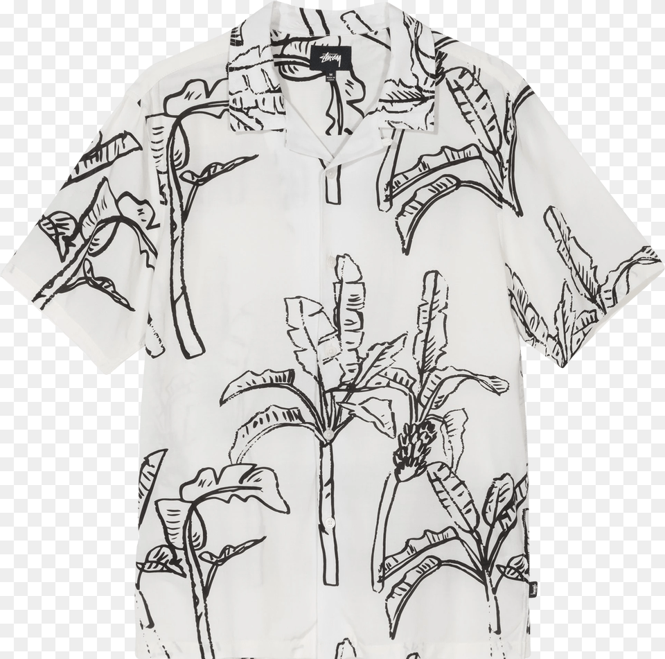 Stussy Banana Tree Shirt Stussy Banana Tree Shirt, Clothing, T-shirt, Beachwear, Sleeve Free Transparent Png
