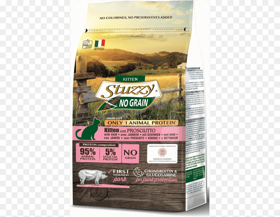 Stuzzy No Grain, Advertisement, Poster, Animal, Mammal Png