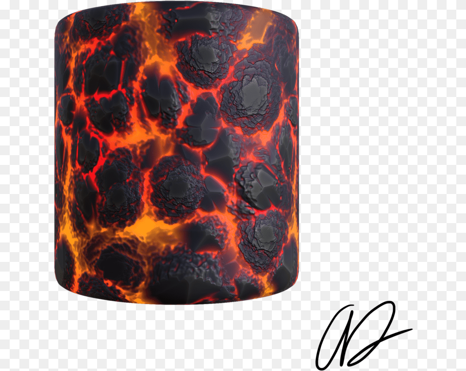 Styalized Lava Texture 01 Lampshade, Pattern, Outdoors, Nature, Bonfire Png Image