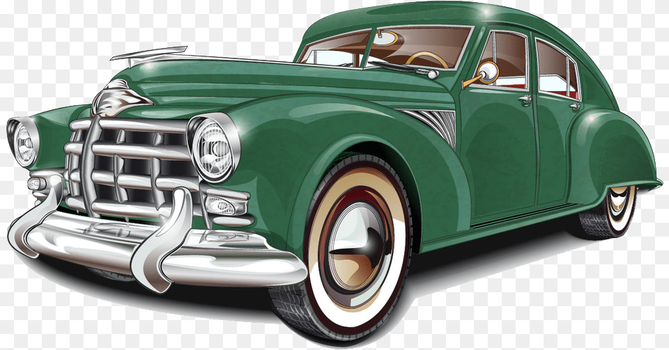 Style Classic Vintage Retro Cars Car Clipart Vintage Car, Transportation, Vehicle, Machine, Sedan Png Image