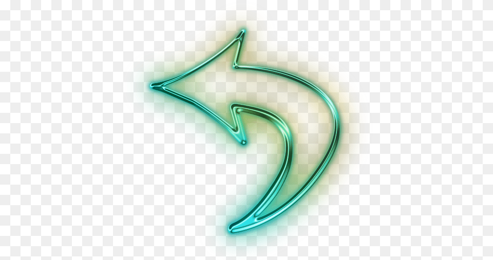 Styled Left Arrow Icon Flecha Neon En, Light, Symbol, Disk, Text Png Image