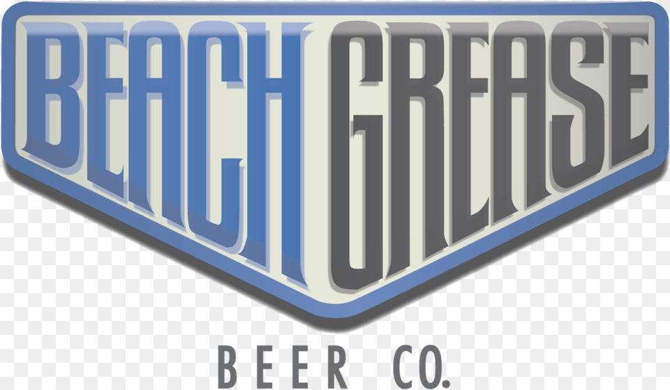 Styled Logo Bgbc Beach Grese Beer Co Beach Grease Beer Company, License Plate, Transportation, Vehicle Free Png Download