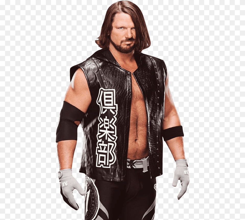 Styles Fantasty Fight Friday Aj Styles Vs Kenny Omega Aj Styles Us Championship, Vest, Clothing, Glove, Person Free Png Download