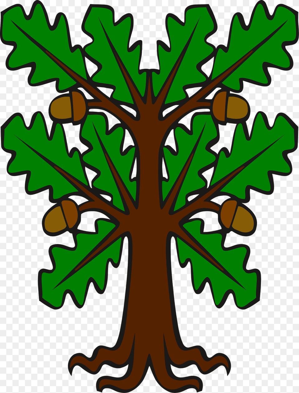 Stylised Oak Clipart, Food, Nut, Plant, Produce Png Image