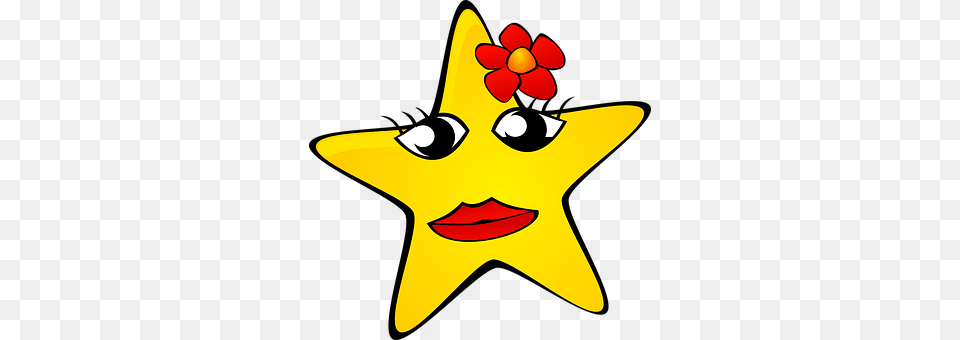 Stylish Star Symbol, Symbol, Animal, Fish Png Image