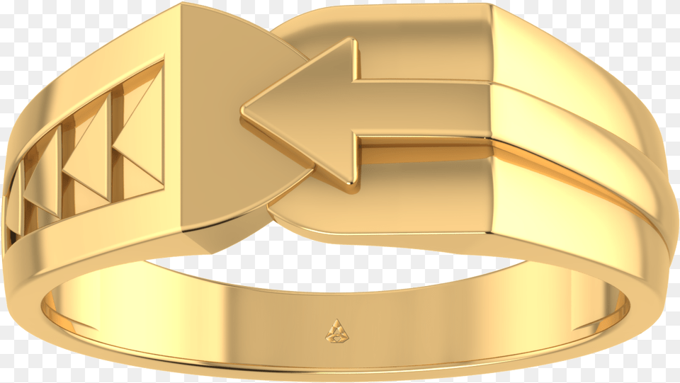 Stylish Arrow Design Gold Ring For Men Alapatt Diamonds Bangle, Accessories, Jewelry Png Image