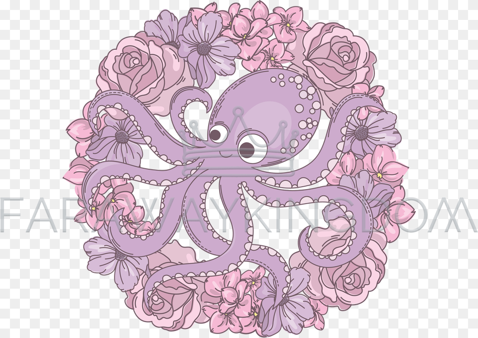 Stylish Cartoon Girls Diary Decoration At Home, Pattern, Animal, Sea Life, Invertebrate Png Image