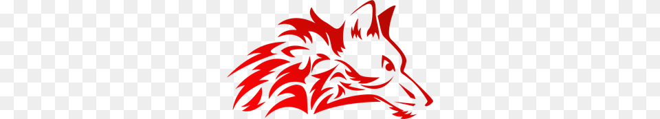 Stylish Red Wolf Logo Vector, Dragon, Dynamite, Weapon Png Image