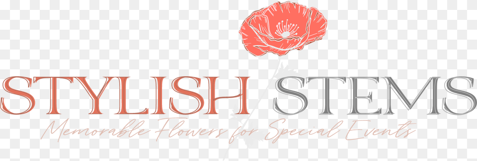 Stylish Stems Full Primary Logo Graphic Design, Carnation, Flower, Plant, Rose Png