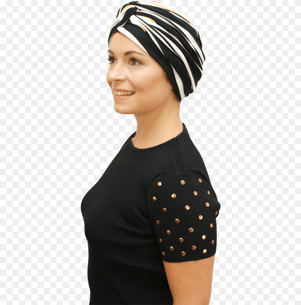 Stylish Turban Hat For Day Wear Or Evening Fashion, Adult, Person, Female, Clothing Free Transparent Png