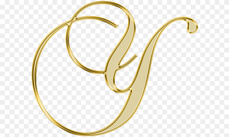 Stylish Y Alphabet Image Letter Y Transparent Background, Gold, Accessories, Earring, Jewelry Free Png