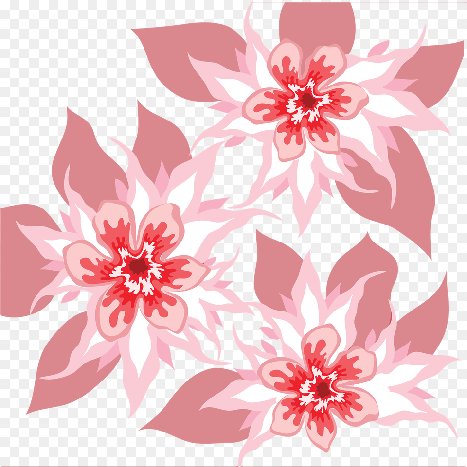 Stylistic Flowers Clipart, Art, Dahlia, Floral Design, Flower Free Transparent Png