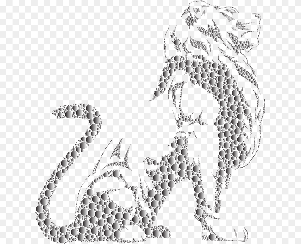 Stylistic Lion Silhouette Circles Duochrome Silhouette Of Lion, Accessories, Person, Jewelry, Necklace Free Transparent Png