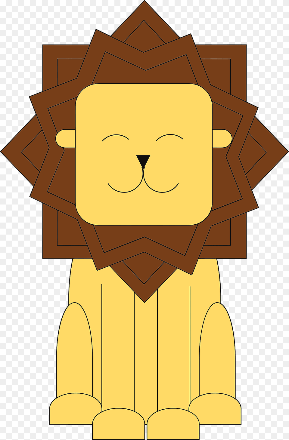 Stylized Cartoon Lion Clipart, Cross, Symbol, Face, Head Free Transparent Png