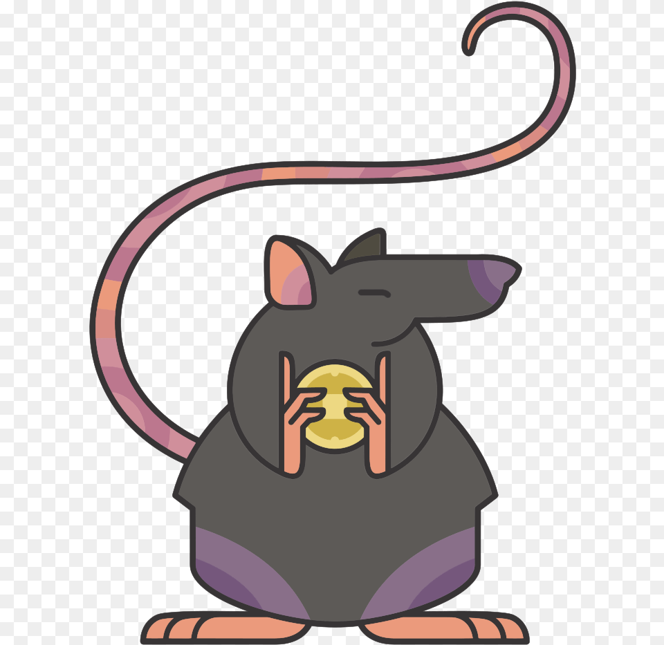Stylized Cartoon Rat, Electronics, Hardware, Animal, Mammal Free Transparent Png