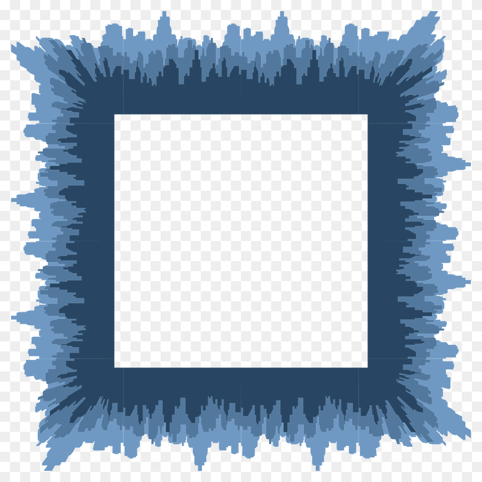 Stylized Cityscape Frame 2 Clipart, Home Decor, Rug Free Transparent Png