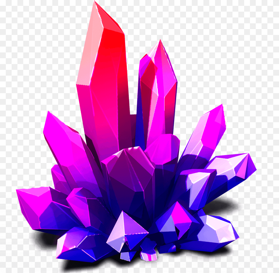 Stylized Crystal Crystal, Mineral, Purple, Quartz, Chandelier Png