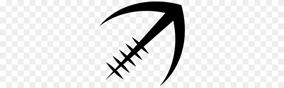 Stylized Football Outline Sticker, Blade, Dagger, Knife, Weapon Png