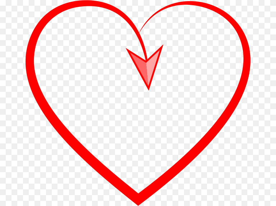 Stylized Heart With Arrow Heart Free Transparent Png